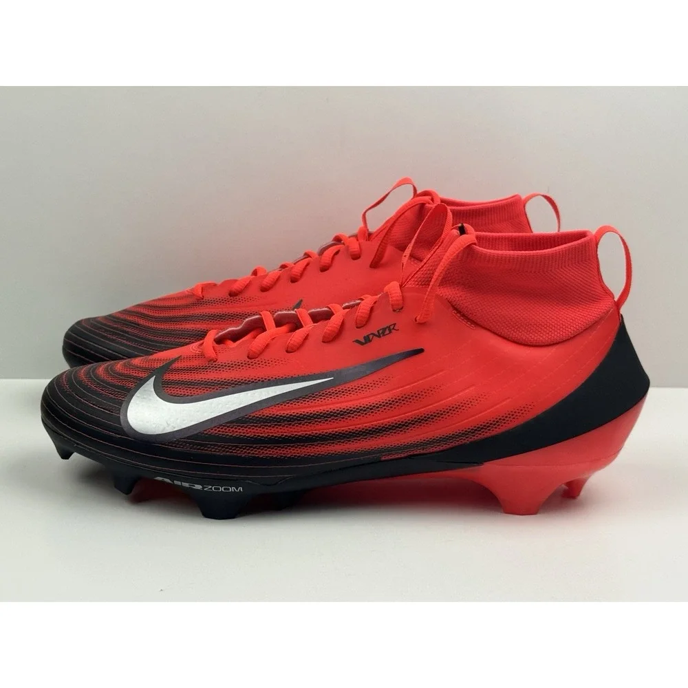 Nike Zoom Vapor Pro 1 NRG Football Cleats Men's Sz 8.5 Crimson/Black HF9409-600